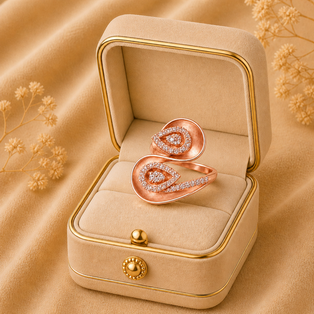 DESIGNER RING DURDARSHAN SYMBOL Platinum