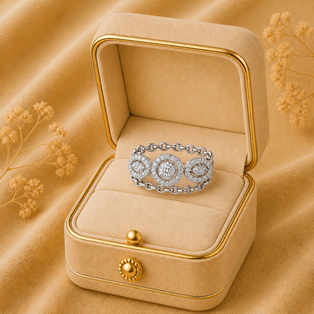DESIGNER RING A1 LOOK Silver